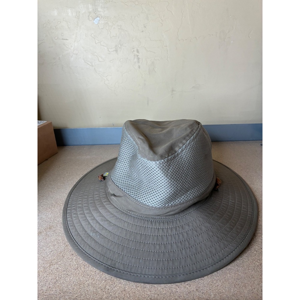 Solar Escape Khaki Tan UV Protection Mesh Sun Hat Wide Brim Hiking Fishing OSFM